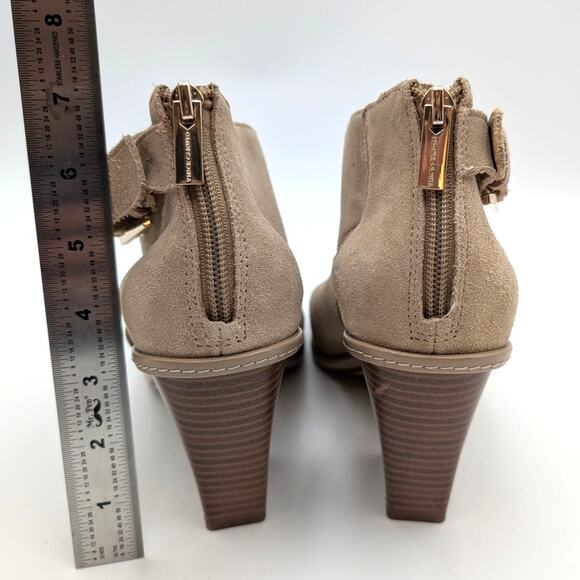 Vince Camuto Fareena Cutout Block Heel Bootie Women's Natural Size US10M EU41.5 - Picture 4 of 12